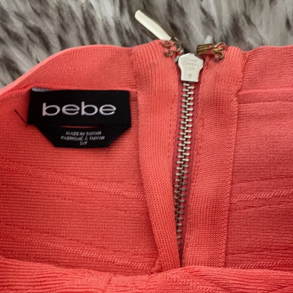 Bebe Peach color bondage skirt - Picture 3 of 4